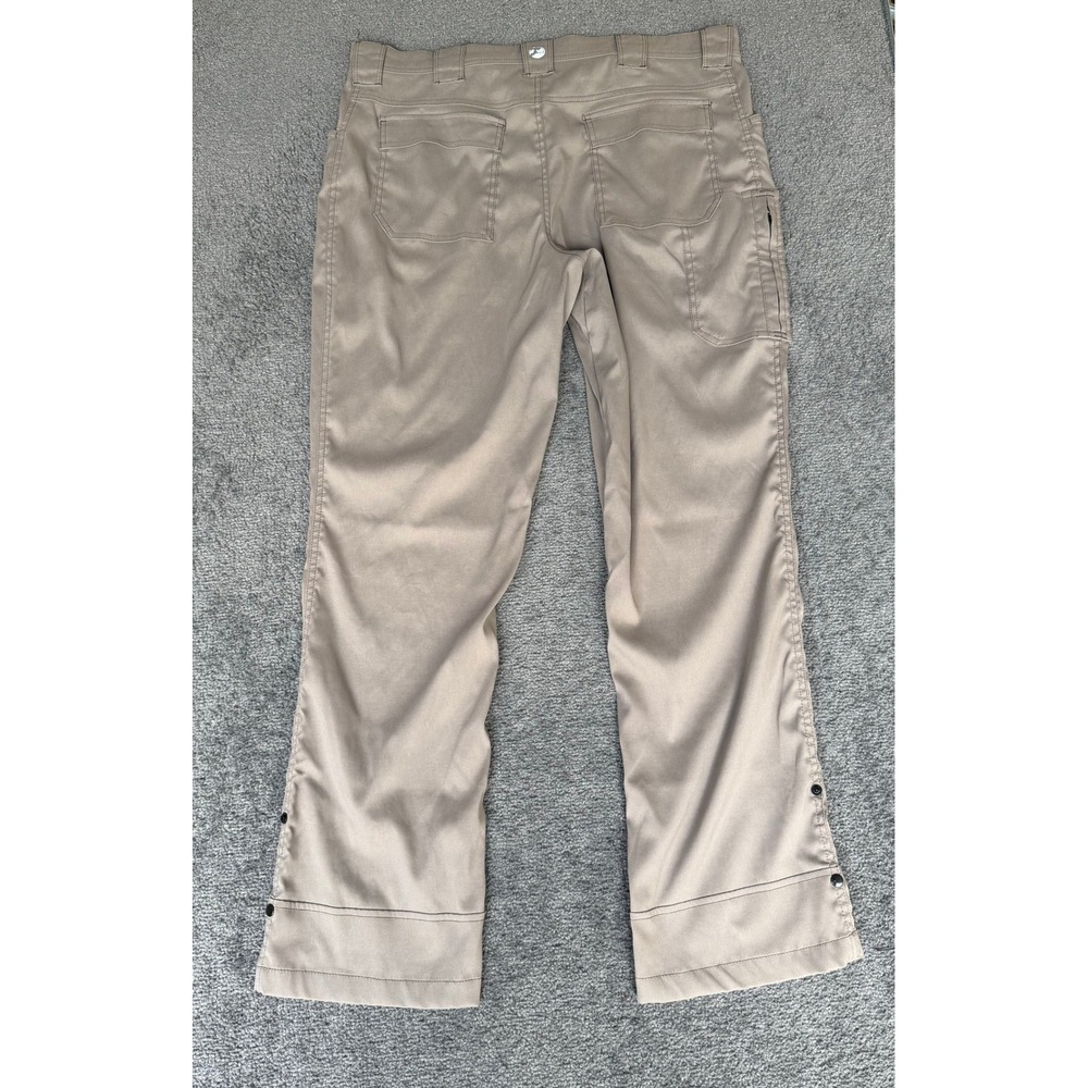 Wrangler Mens Outdoor Performance Hiking Pants Tan‎ Khaki Stretch Snap Hem 38x32 - Picture 11 of 11